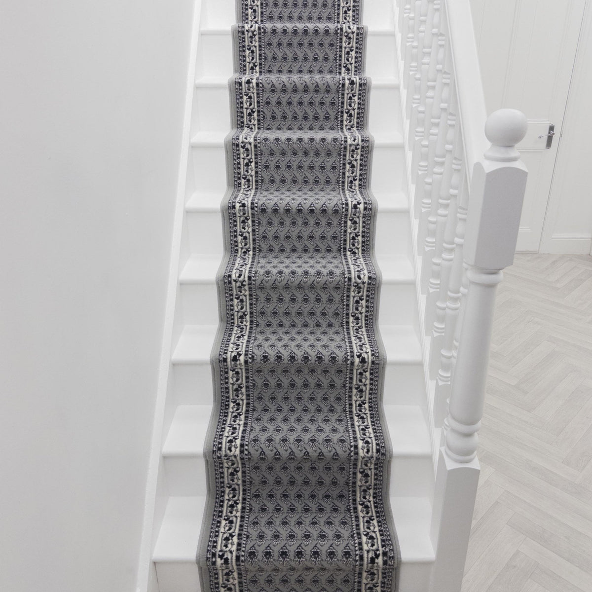 Peacock Grey Stair Runner