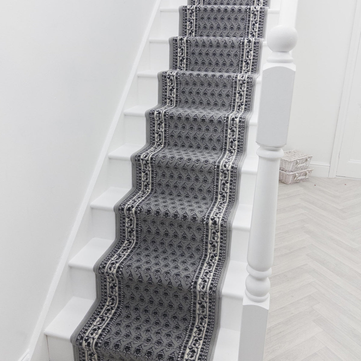 Peacock Grey Stair Runner