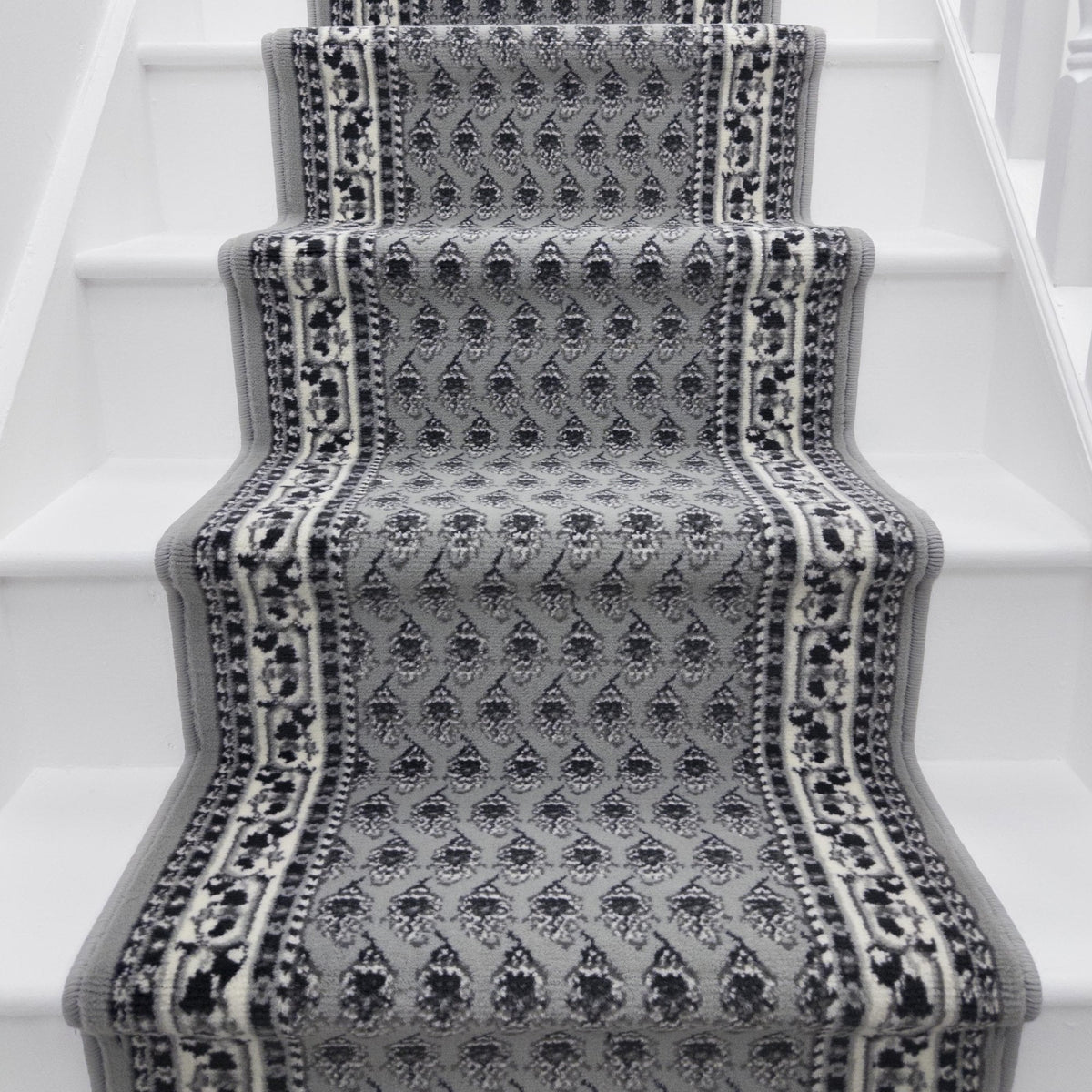 Peacock Grey Stair Runner