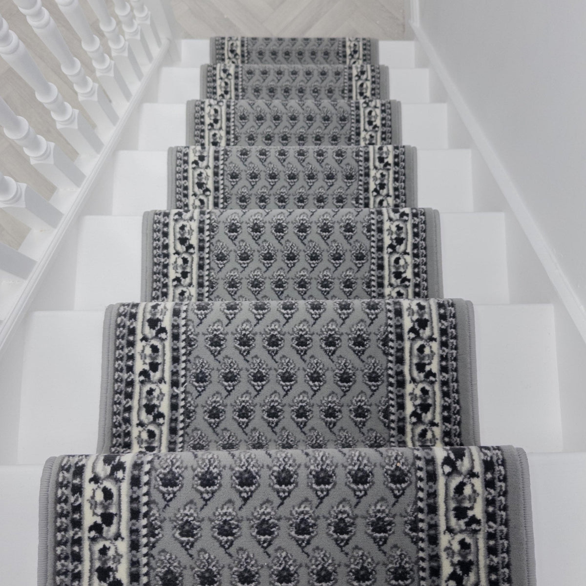 Peacock Grey Stair Runner