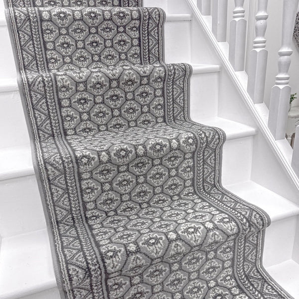 Heriz Grey Stair Runner