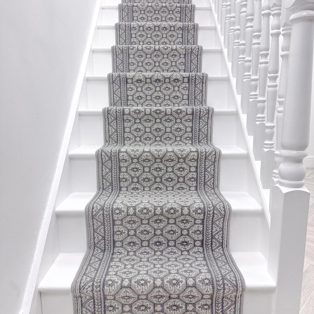 Heriz Grey Stair Runner