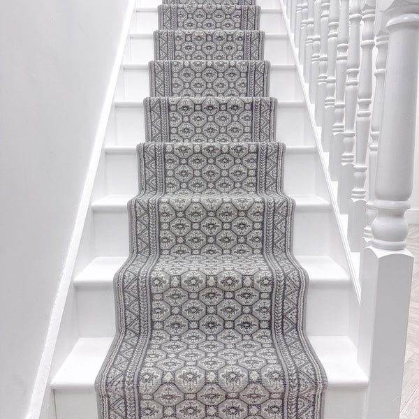 Heriz Grey Stair Runner