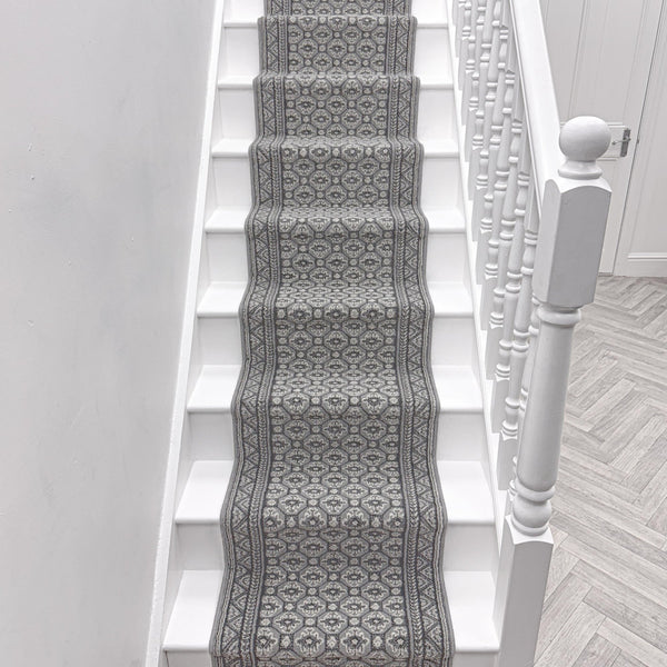 Heriz Grey Stair Runner