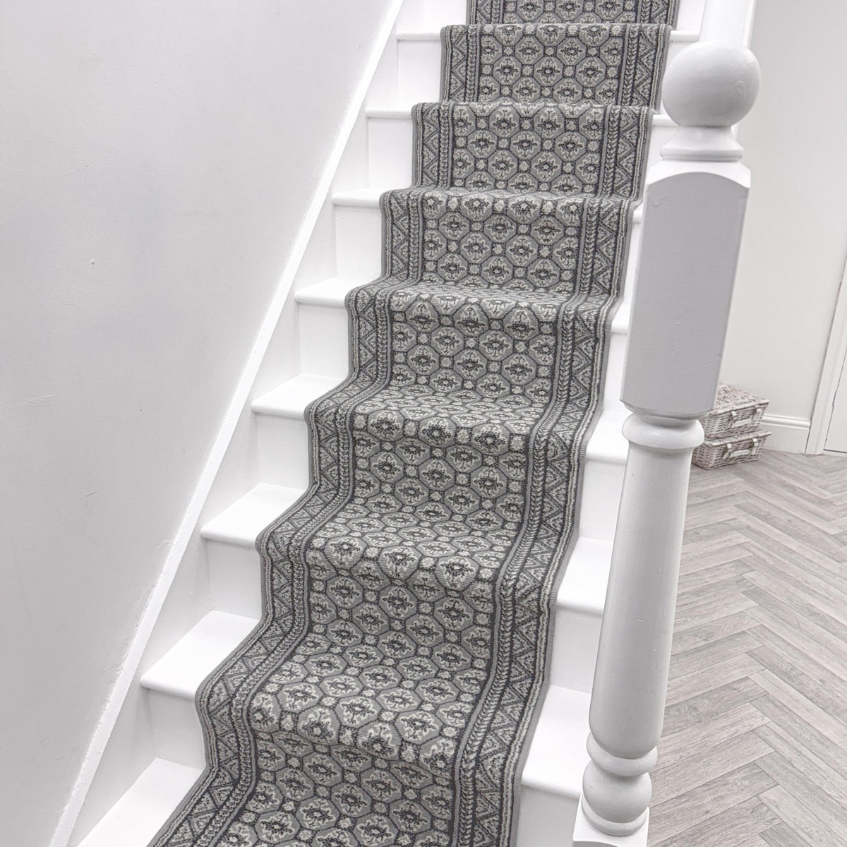 Heriz Grey Stair Runner