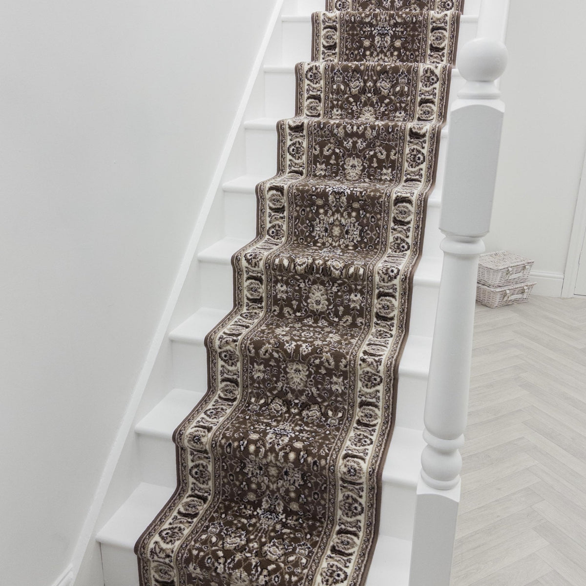 Kashan Brown Stair Runner