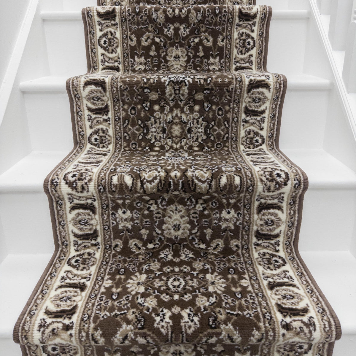 Kashan Brown Stair Runner