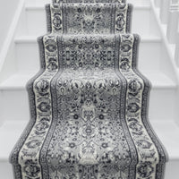 Kashan Grey Stair Runner