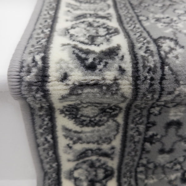 Kashan Gray Stair Runner