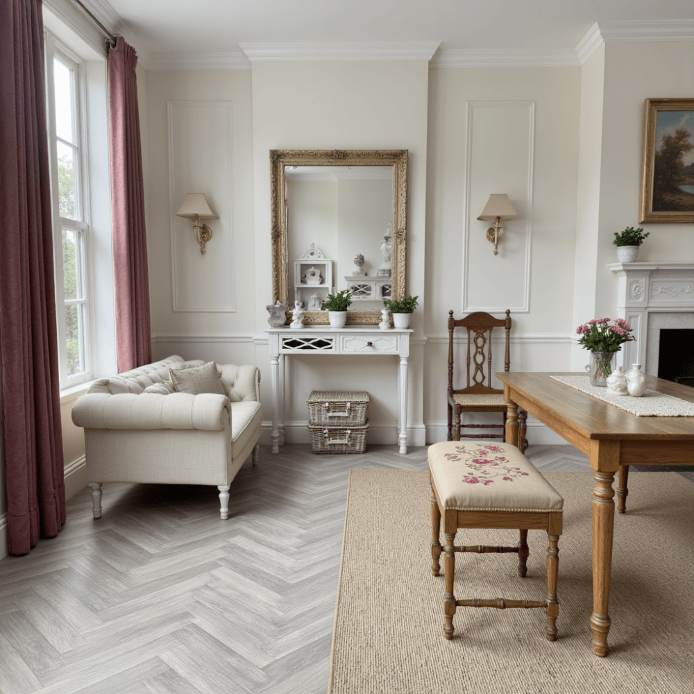Country Linear Biscotti Custom Rug