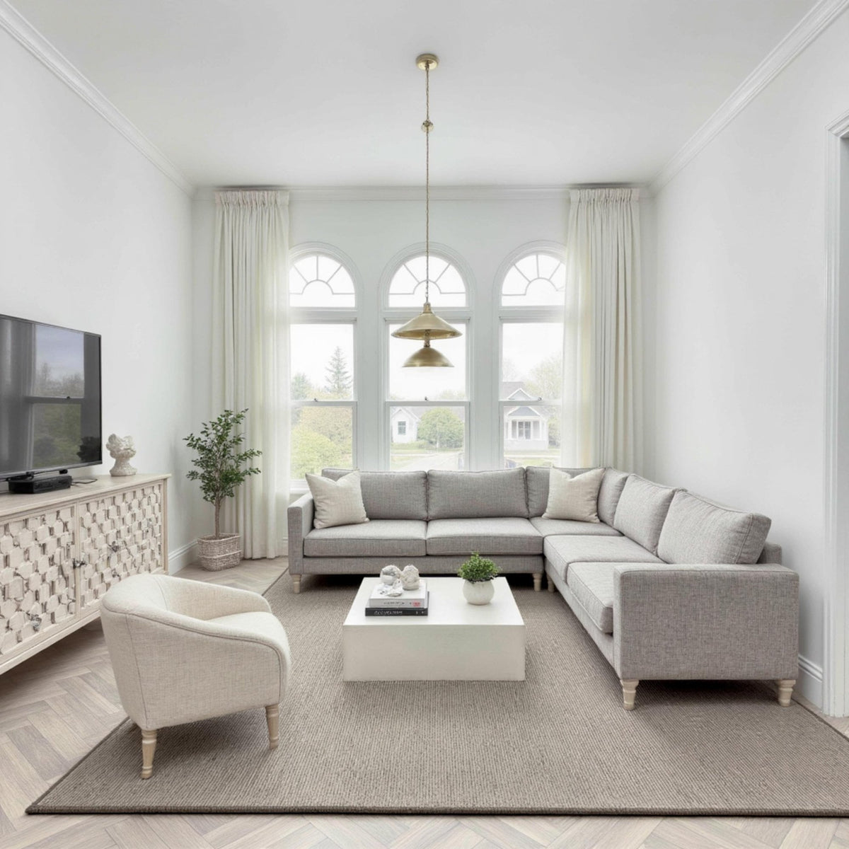 Country Linear Paloma Custom Rug