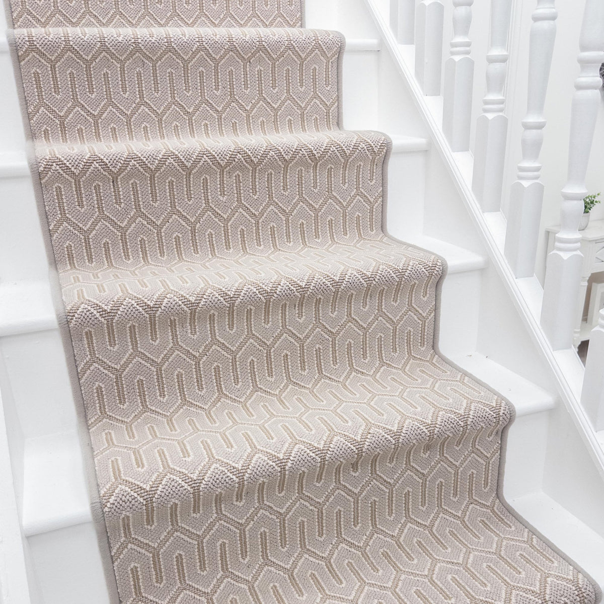 Baltimore Clapboard Gray Stair Runner