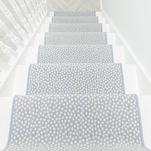 Maddox Cheetah Sky Stair Runner