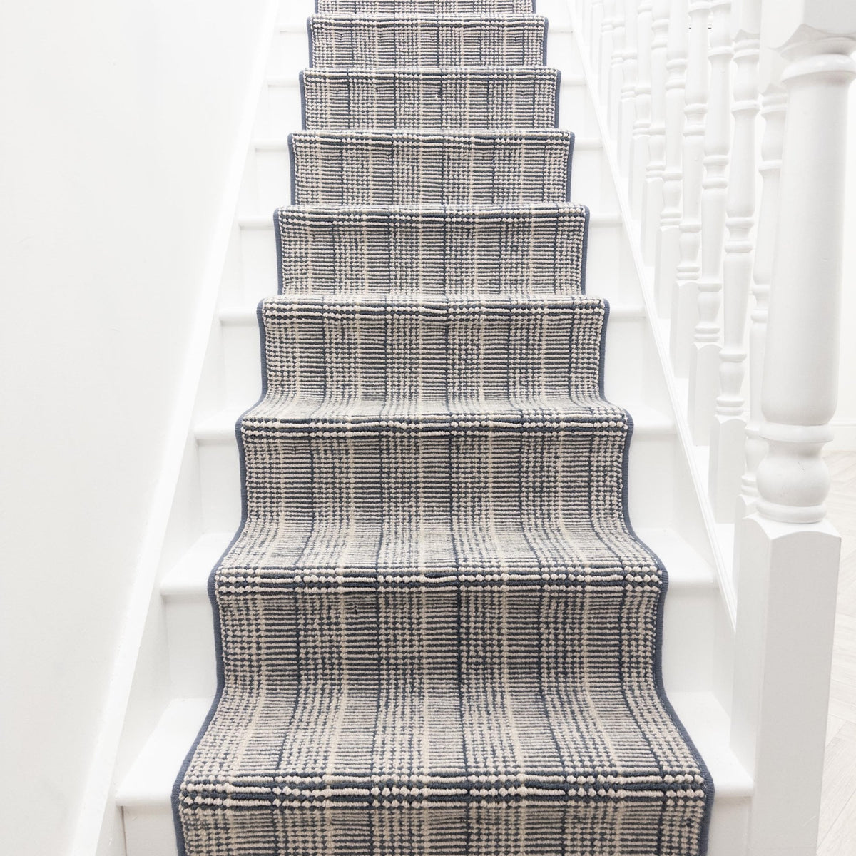 Shazia Stripe Slate Stair Runner