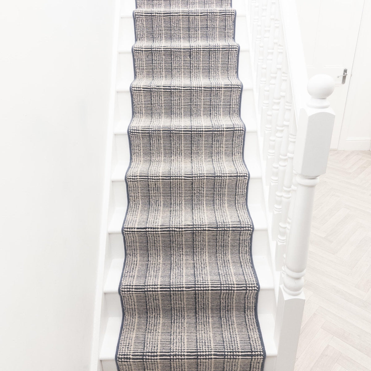 Shazia Stripe Slate Stair Runner