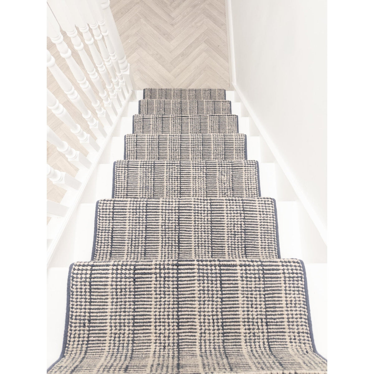 Shazia Stripe Slate Stair Runner