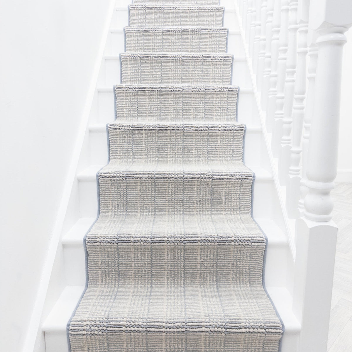 Shazia Stripe Winter Mint Stair Runner