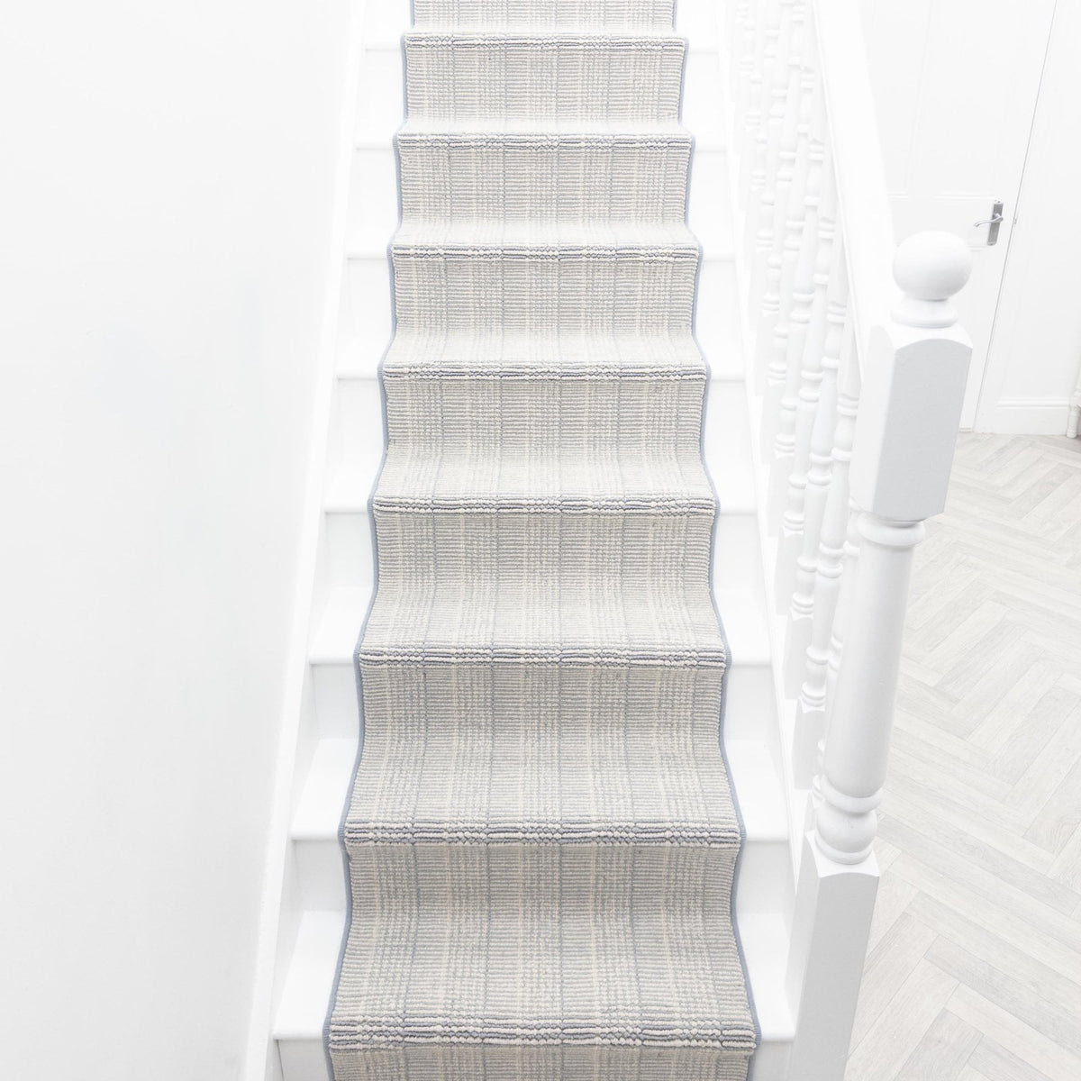Shazia Stripe Winter Mint Stair Runner