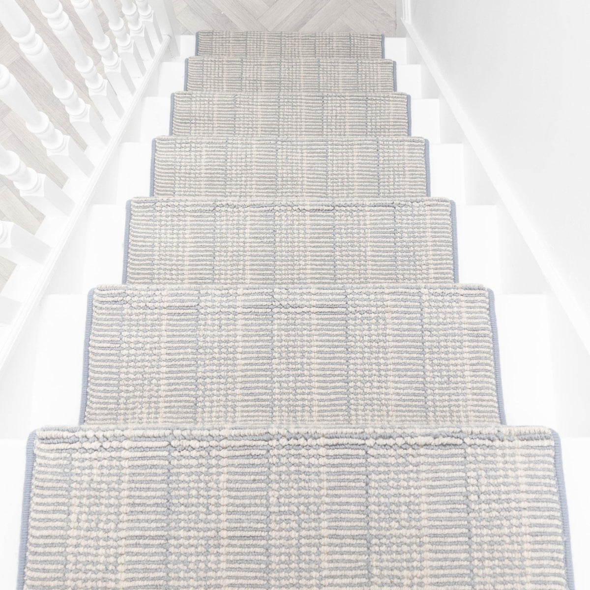 Shazia Stripe Winter Mint Stair Runner