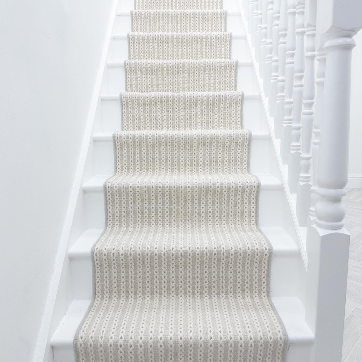Chain Stitch Cloud Stair Runner