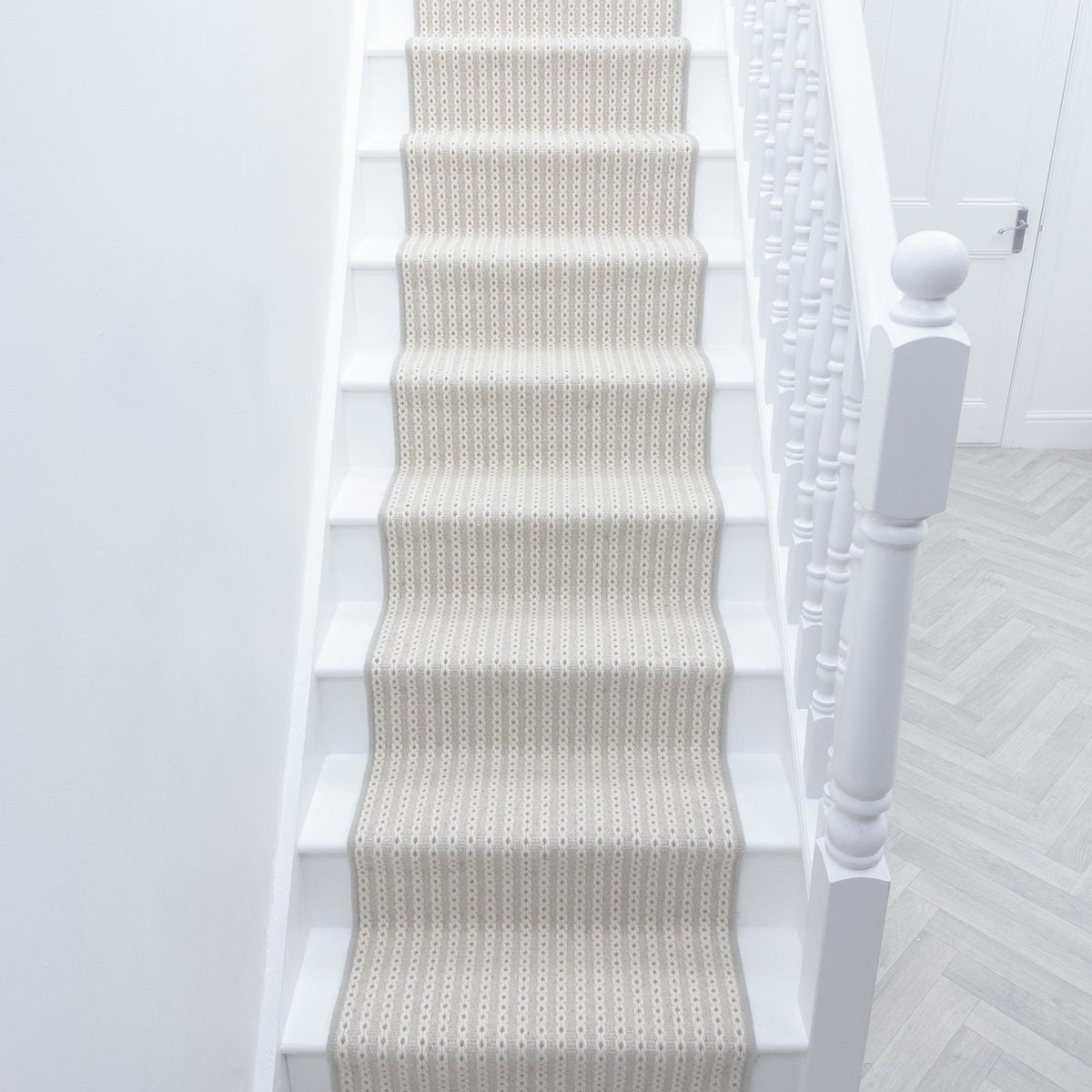 Chain Stitch Cloud Stair Runner