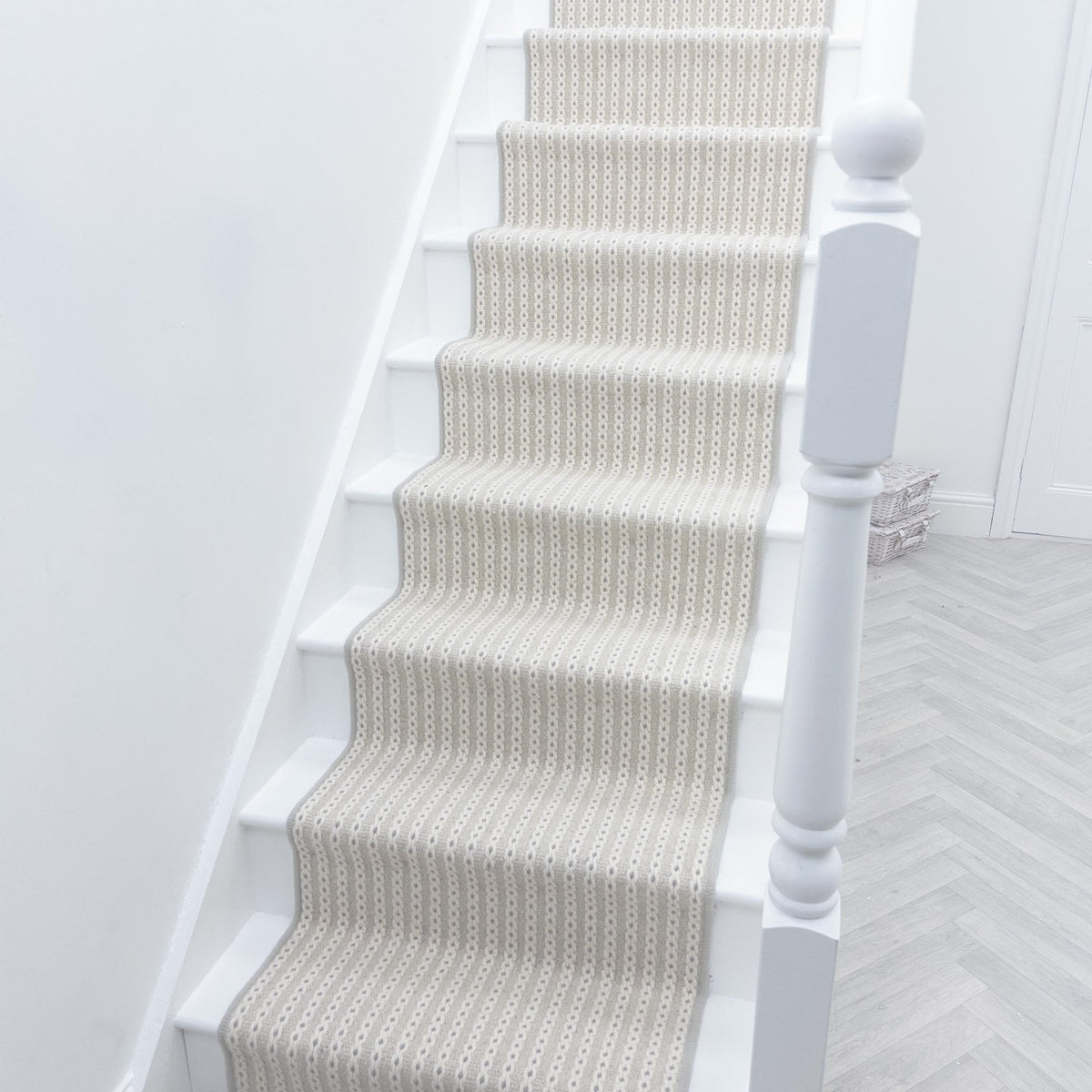 Chain Stitch Cloud Stair Runner