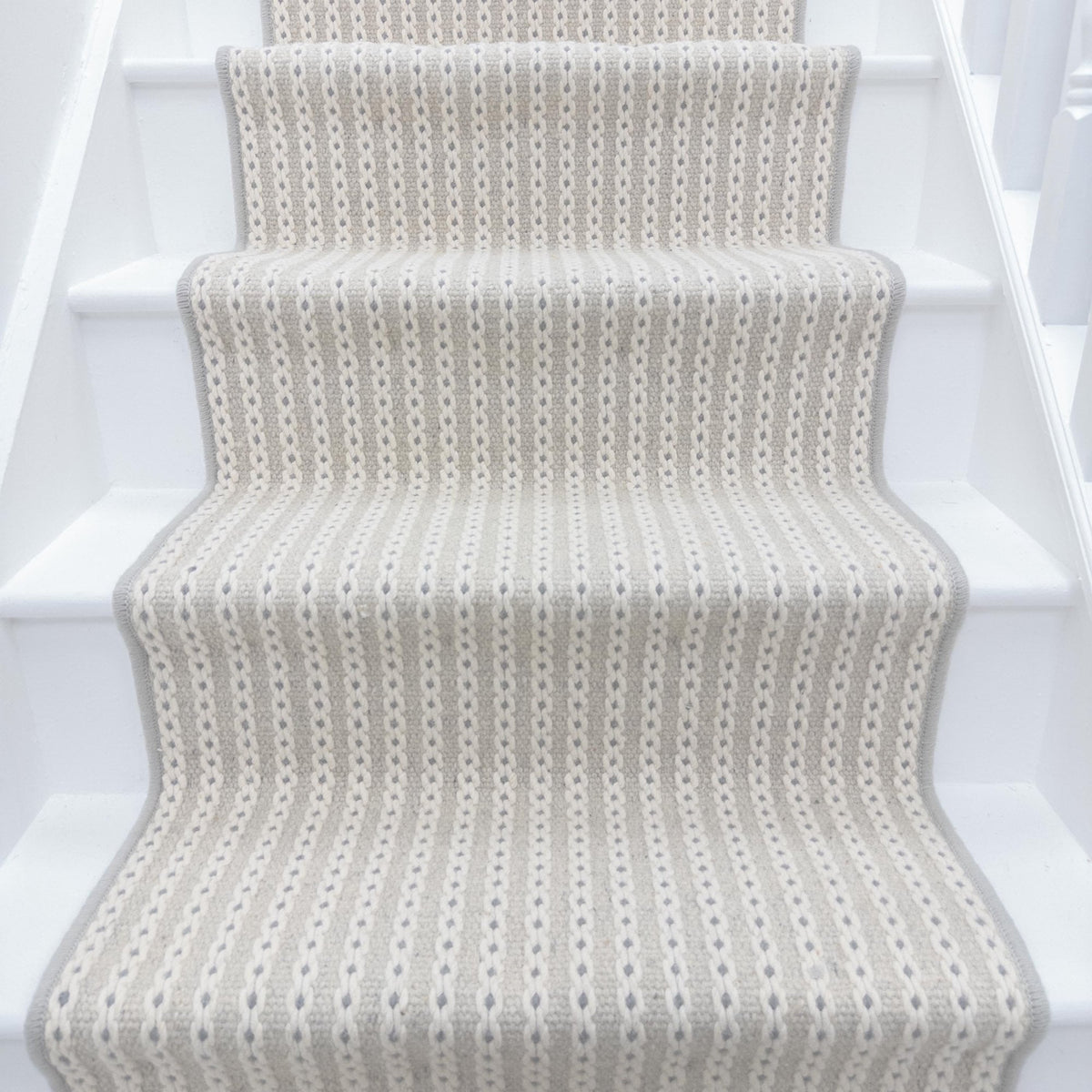Chain Stitch Cloud Stair Runner