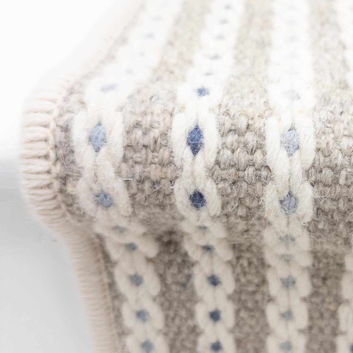 Chain Stitch Linen Stair Runner