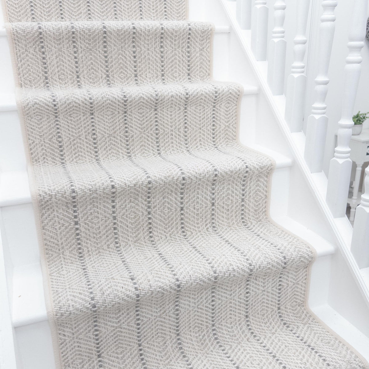 Kariba White Sand Stair Runner
