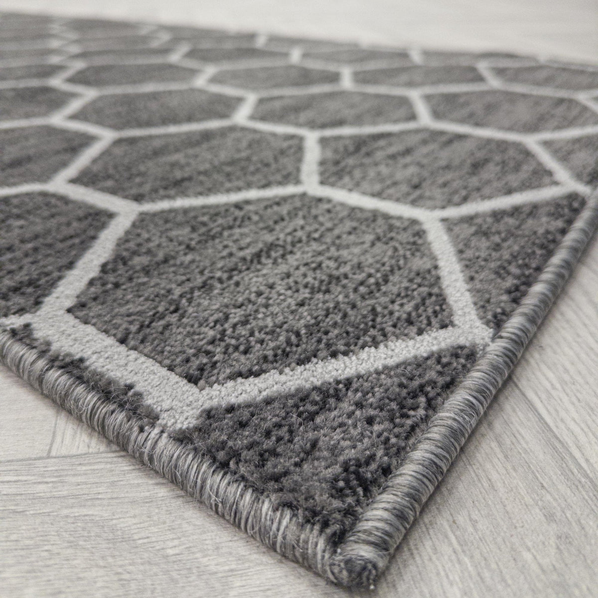 Decor Wilton Park Lane Titanium  Rug Runner