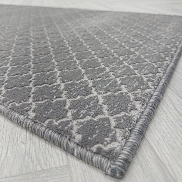 Cavendish Wilton Tile Dove Grey  Hall Runner