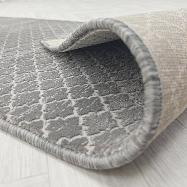 Cavendish Wilton Tile Dove Grey  Hall Runner
