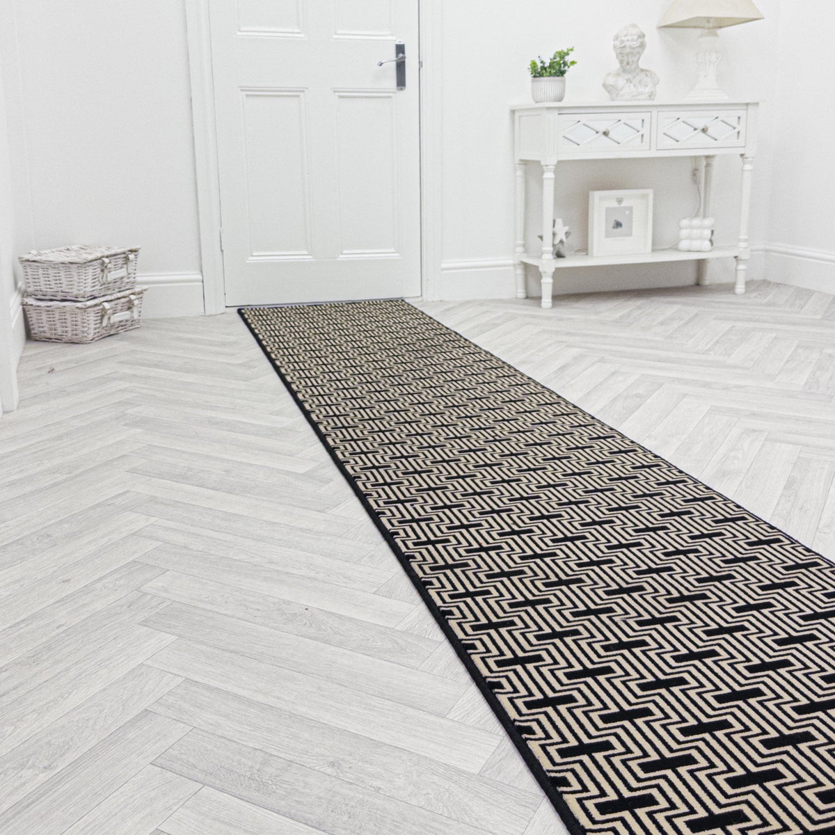Regents Modern Black Magic  Hall Runner
