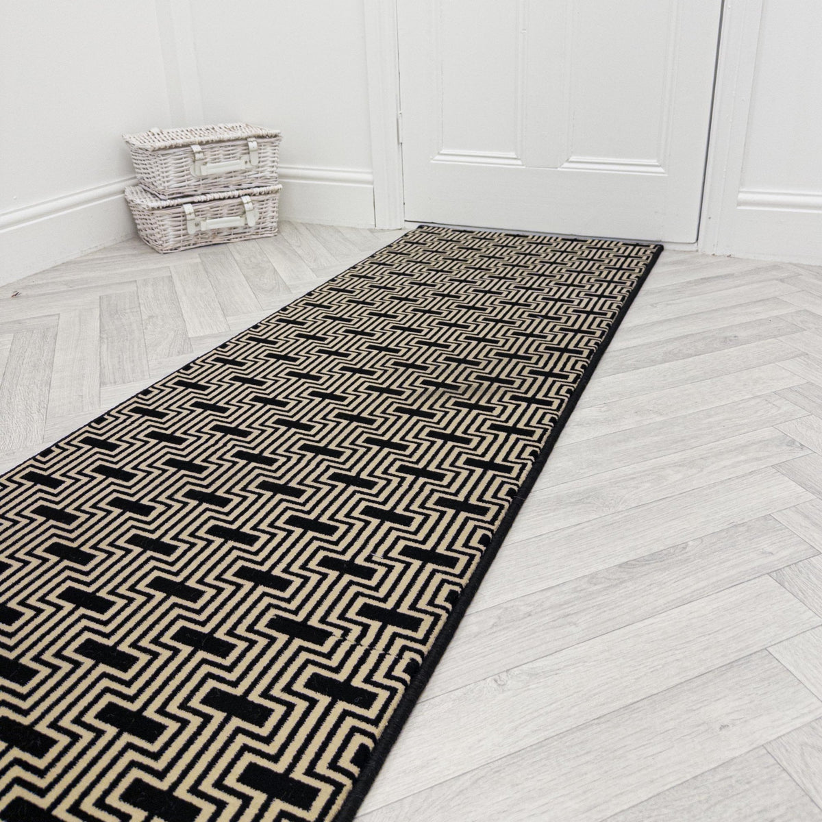 Regents Modern Black Magic  Hall Runner