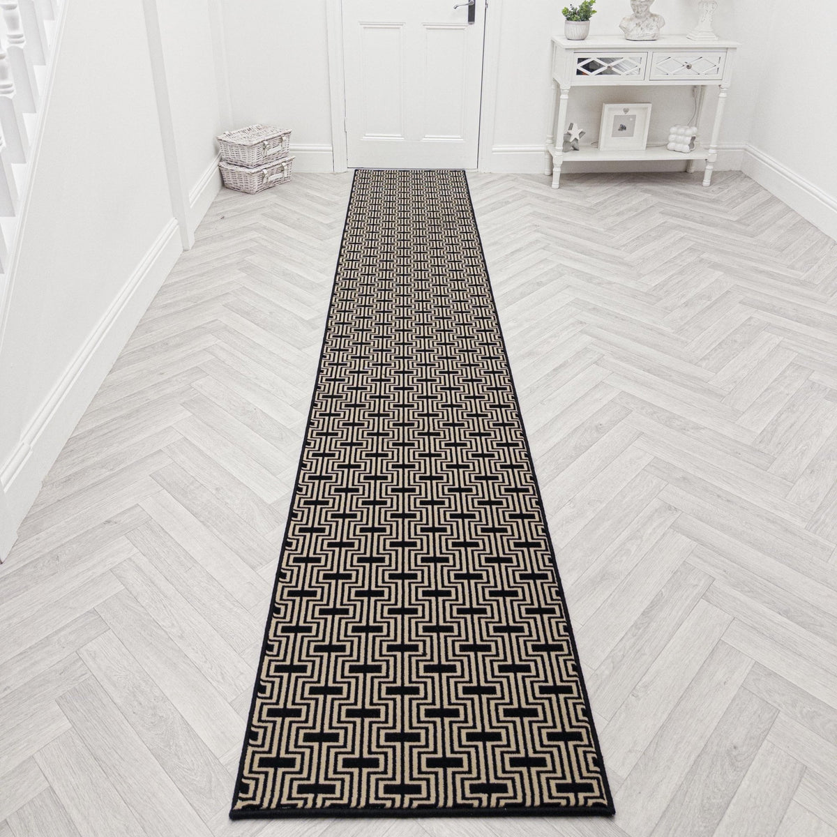 Regents Modern Black Magic  Hall Runner