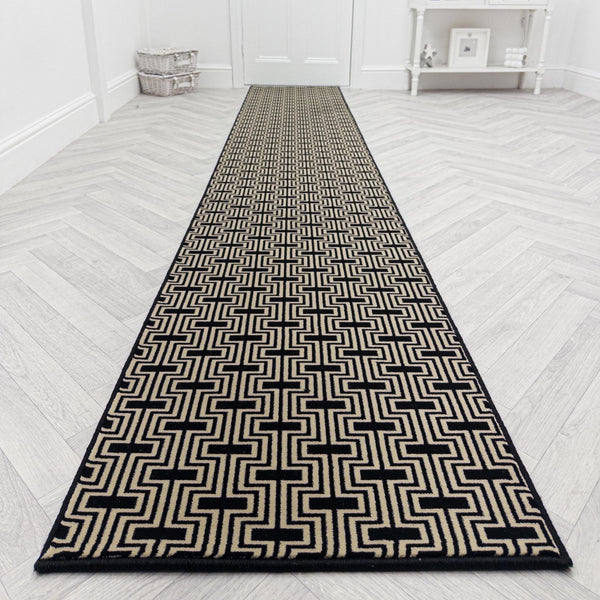Regents Modern Black Magic  Hall Runner