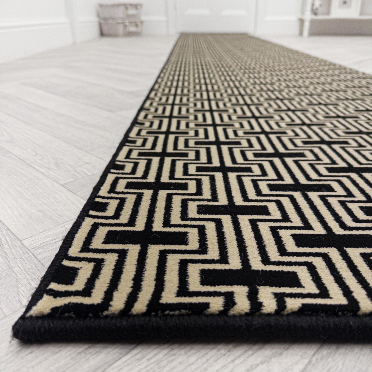 Regents Modern Black Magic  Hall Runner