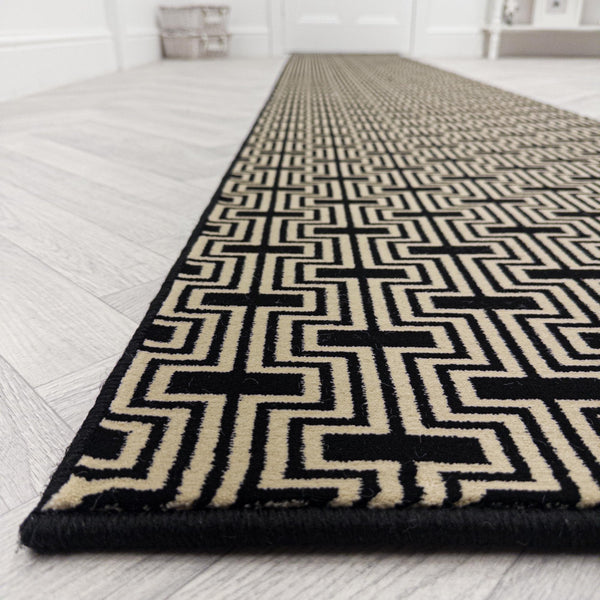 Regents Modern Black Magic  Hall Runner