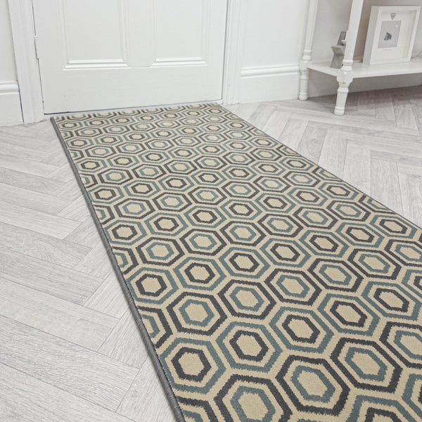 Regents Modern Blue Sky  Hall Runner