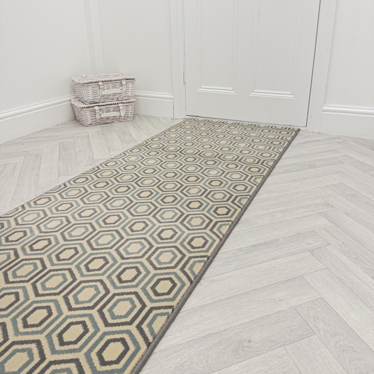 Regents Modern Blue Sky  Hall Runner