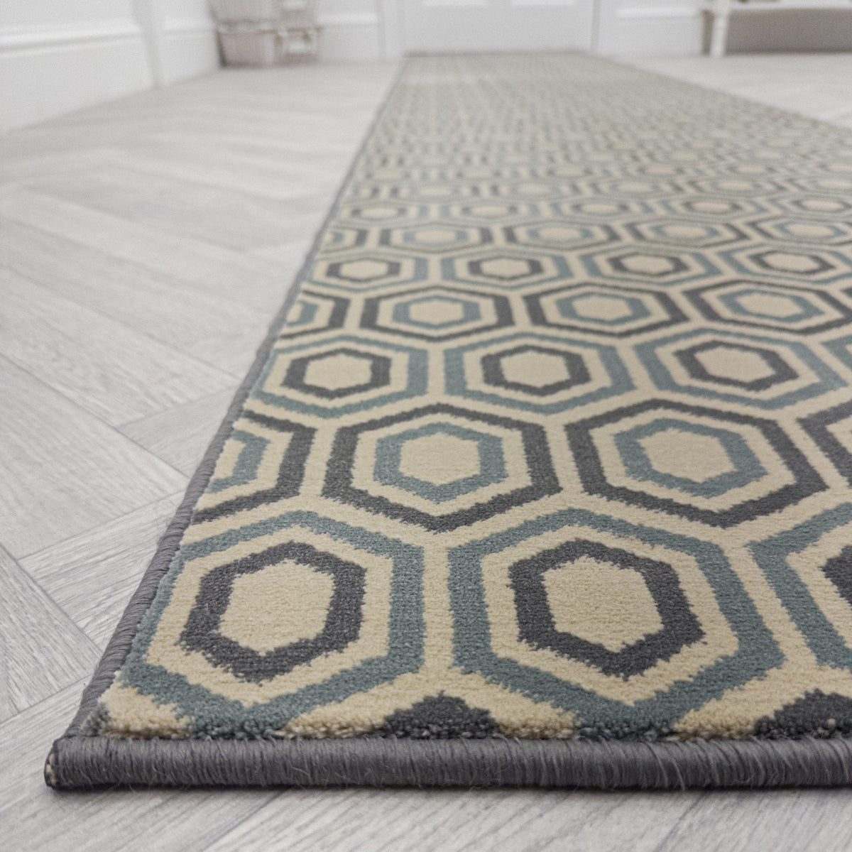 Regents Modern Blue Sky  Hall Runner