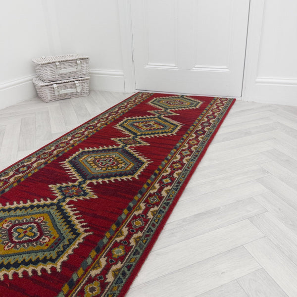 Sultan Red 210706 Hallway Carpet Runner