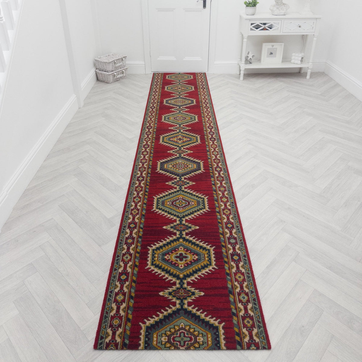 Sultan Red 210706 Hallway Carpet Runner