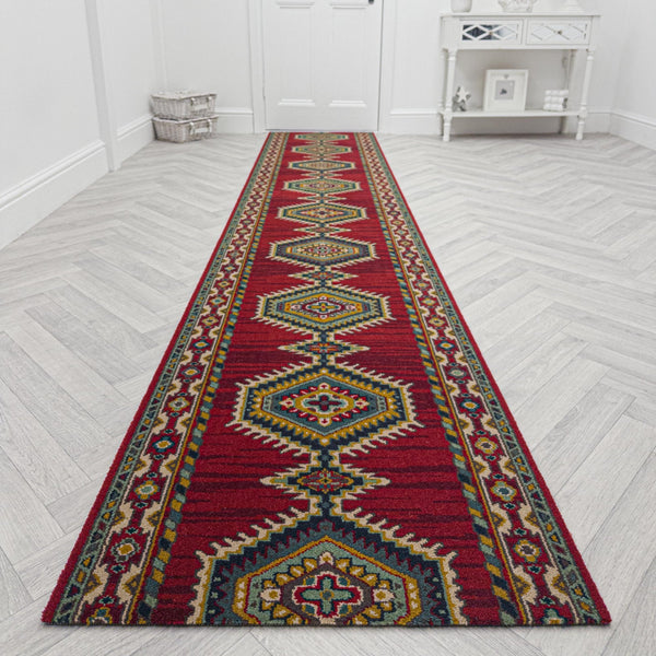 Sultan Red 210706 Hallway Carpet Runner