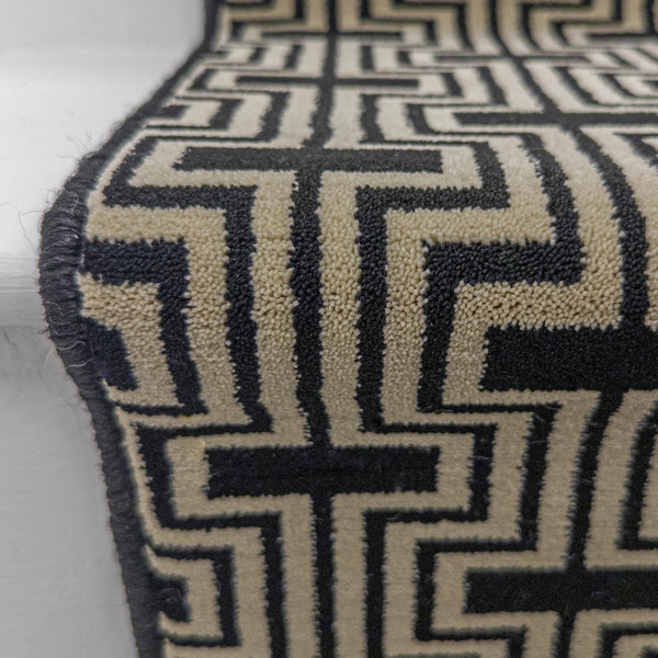 Regents Modern Black Magic Stair Runner