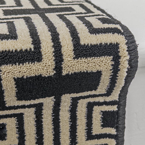 Regents Modern Black Magic Stair Runner