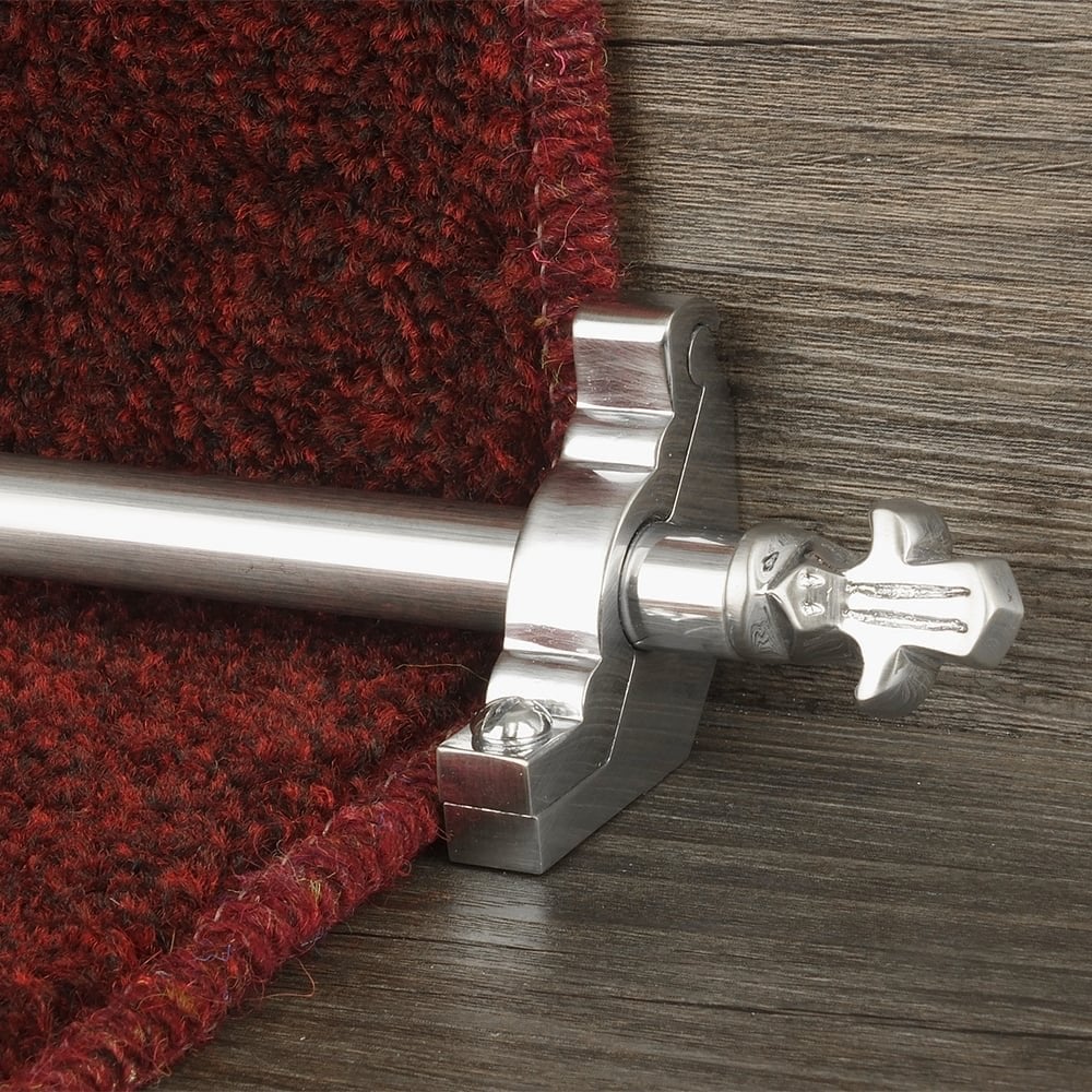 Country Brushed Chrome Bordeaux Plain Sample