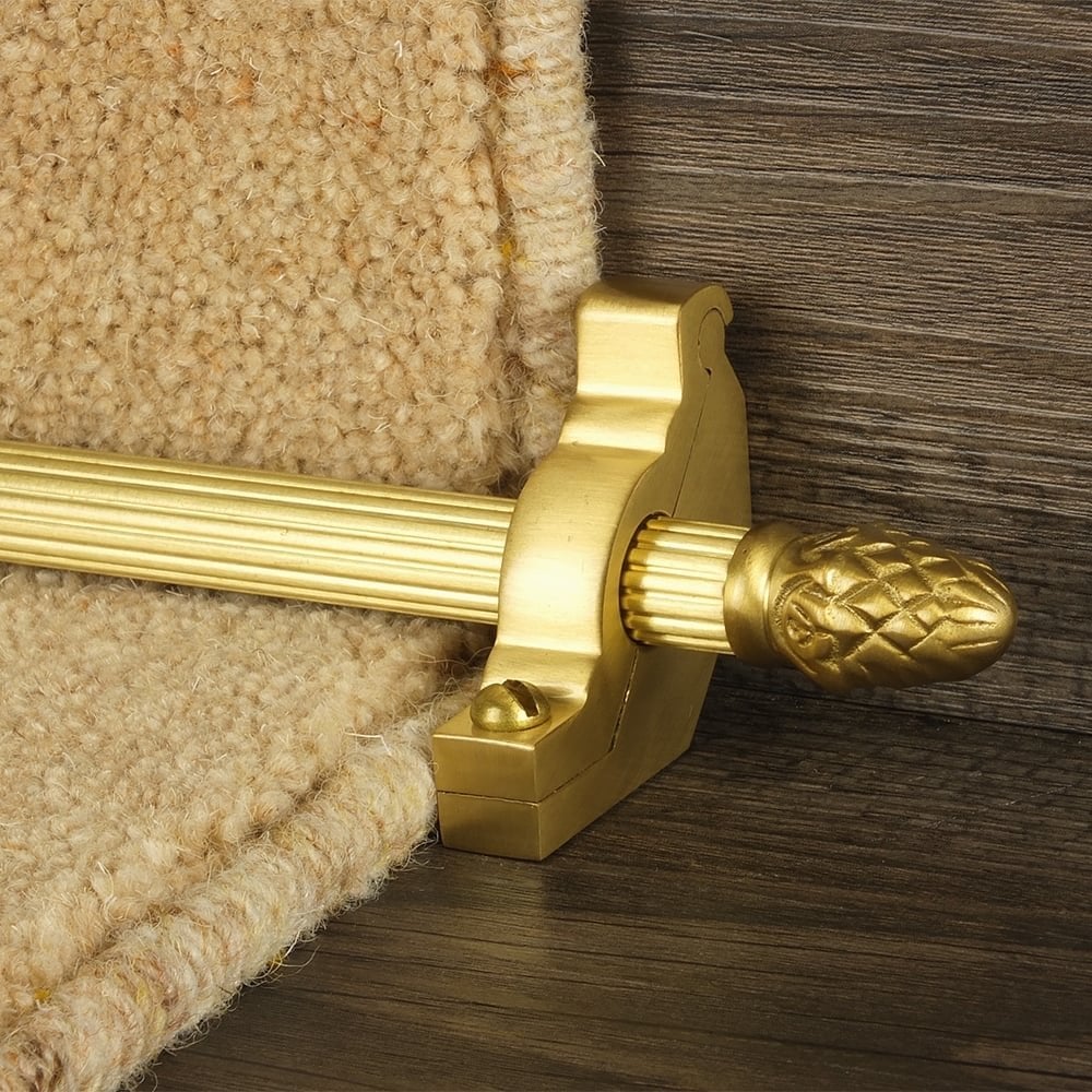 Country Satin Brass Finish Sherwood Reeded Sample