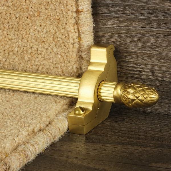 Country Satin Brass Finish Sherwood Reeded Sample