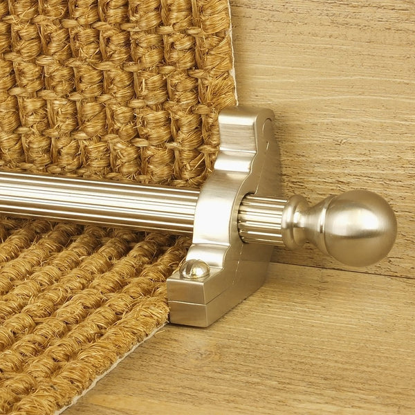 Country Satin Nickel Finish Balladeer Reeded Sample
